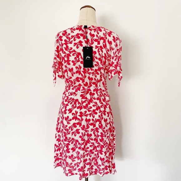 NWT Rusty White Floral Dress Size 10 - Picture 3 of 4